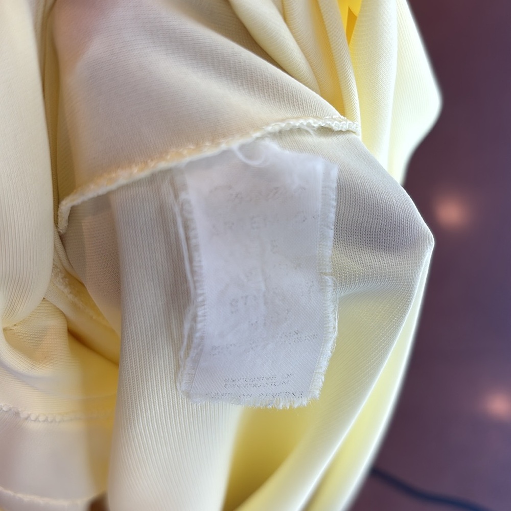 Goddard Artemis Vintage 60’s Yellow Lace and Embroidery Button Down Robe SZ MD - Picture 12 of 12